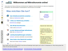 Tablet Screenshot of mikrooekonomie.de